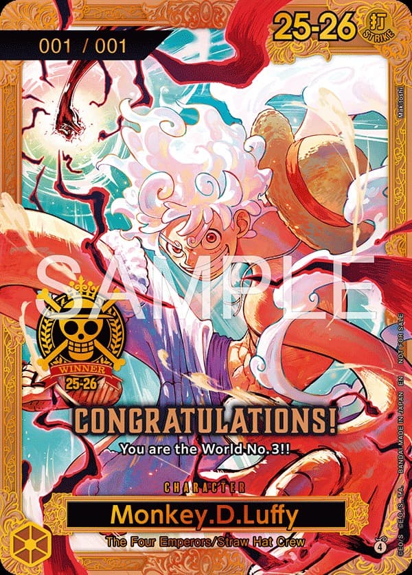 Monkey D. Luffy (Championship 25-26 | World Final 3rd Place Bronze)