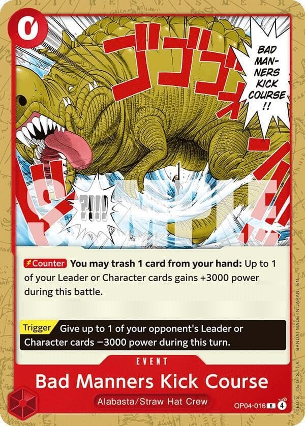 Bad Manners Kick Course (Non-Foil | Reprint)