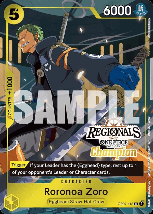 Roronoa Zoro (Regional Card Set 26-27 Vol.1 | Champion)