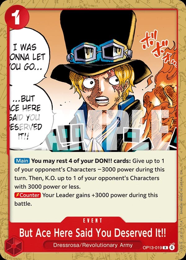 But Ace Here Said You Deserved It!! (Non-Foil | Reprint)