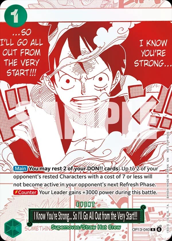 I Know You're Strong... So I'll Go All Out from the Very Start!!! (Treasure Campaign Pack)