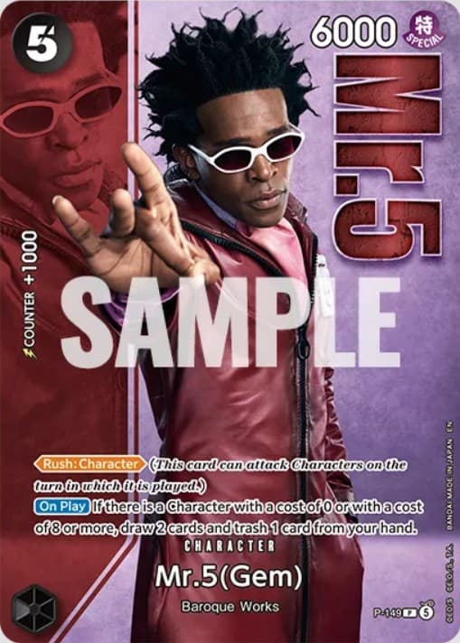 Mr. 5 (Gem) (Premium Card Collection -Live Action Edition vol.2)