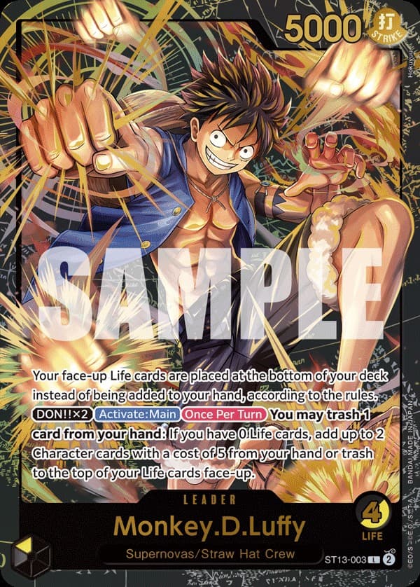 Monkey D. Luffy (Gold Text | Premium Card Collection -Leader Collection)