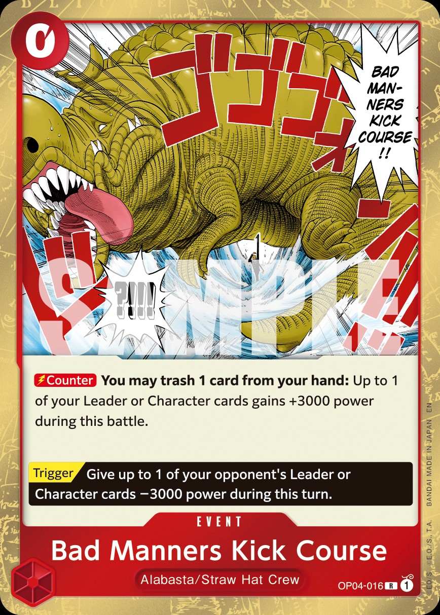 Bad Manners Kick Course