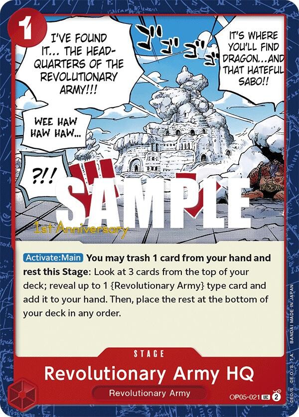 Revolutionary Army HQ (1st Anniversary Stamp)