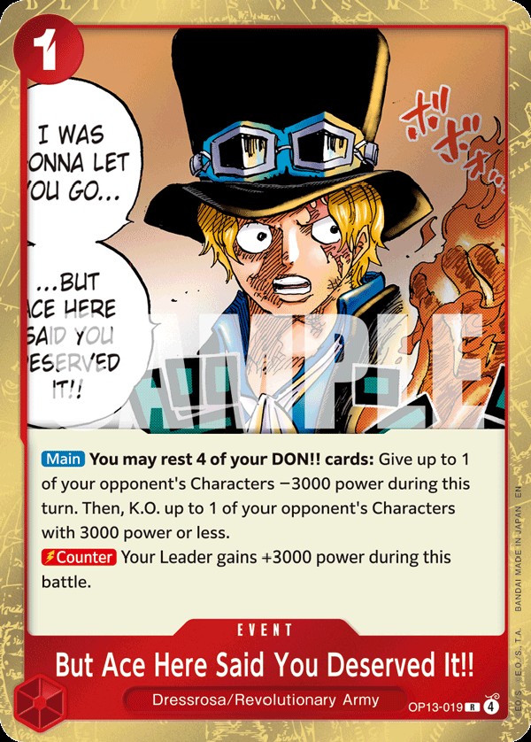 But Ace Here Said You Deserved It!!