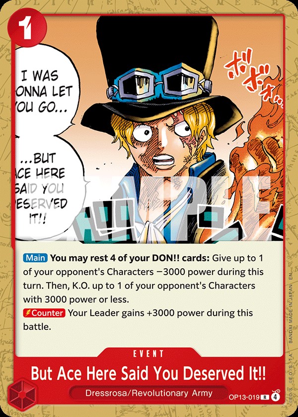 But Ace Here Said You Deserved It!! (Non-Foil | Reprint)
