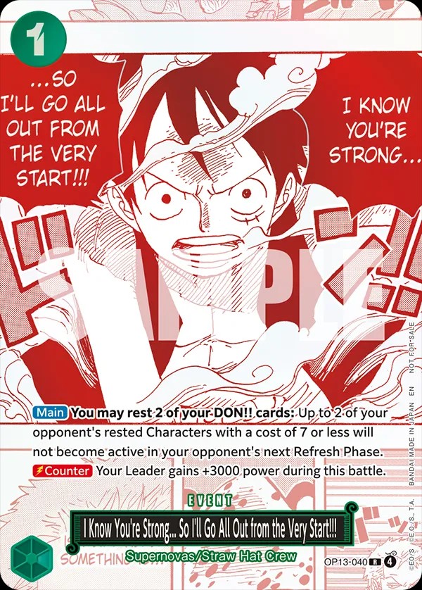 I Know You're Strong... So I'll Go All Out from the Very Start!!! (Treasure Campaign Pack)