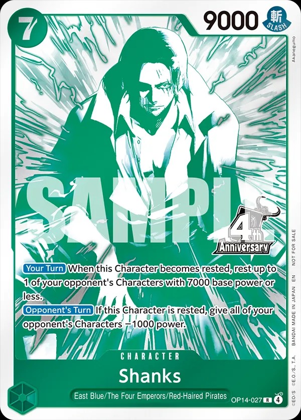 Shanks (4th Anniversary Treasure Campaign Pack)
